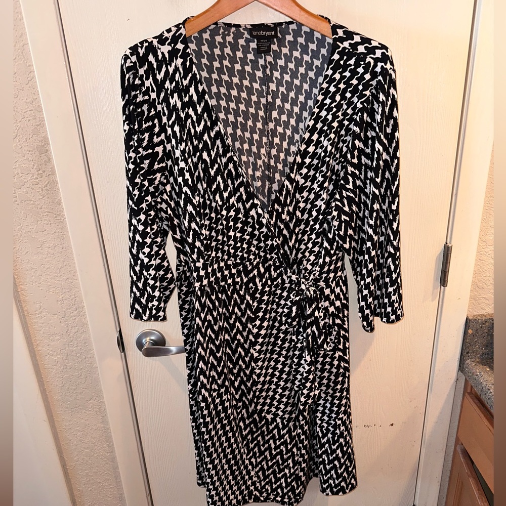 Faux wrap dress